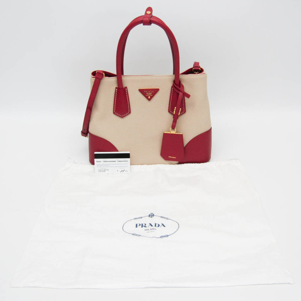 PRADA Cream Leather Shoulder Bag - Picture 2 of 15